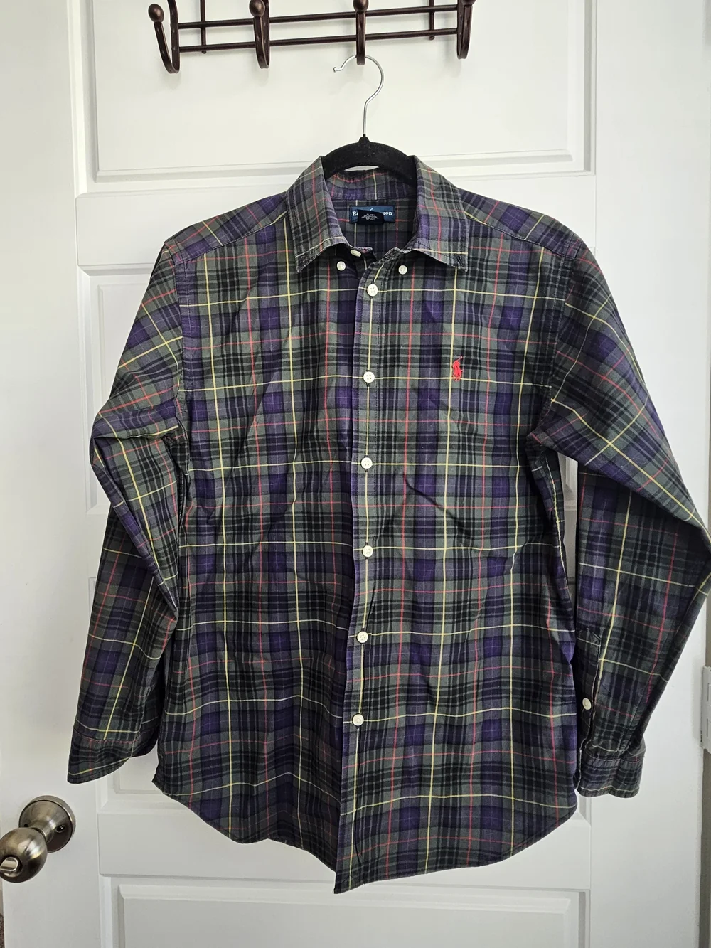 Polo by Ralph Lauren Men's Green Plaid Button-Down Shirt